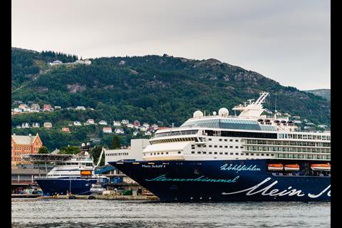 Cruise ships and offshore supply vessels classes contribute each to around 35% of the NOx and CO2 footprint related to port activities Photo: Robin Strand, Norphoto AS